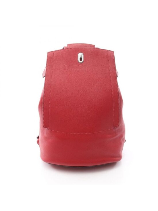 Hermes Backpack a Dos Rouge Casac Leather Sac Kazak Red